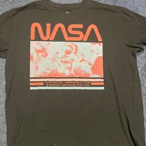 Hyper Space NASA Black Graphic T-Shirt Size Large